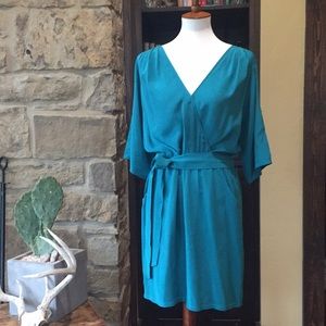 Presley Silk Blouson Crêpe de Chine Dress